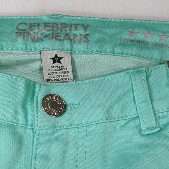 NWT Celebrity Pastel Green Skinny Pants - Picture 6 of 6